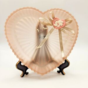 Vintage 1995 Enesco Barbie Cameo Collection Swirled Vanity Tray‎ & Trinket Box